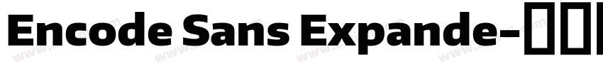 Encode Sans Expande字体转换